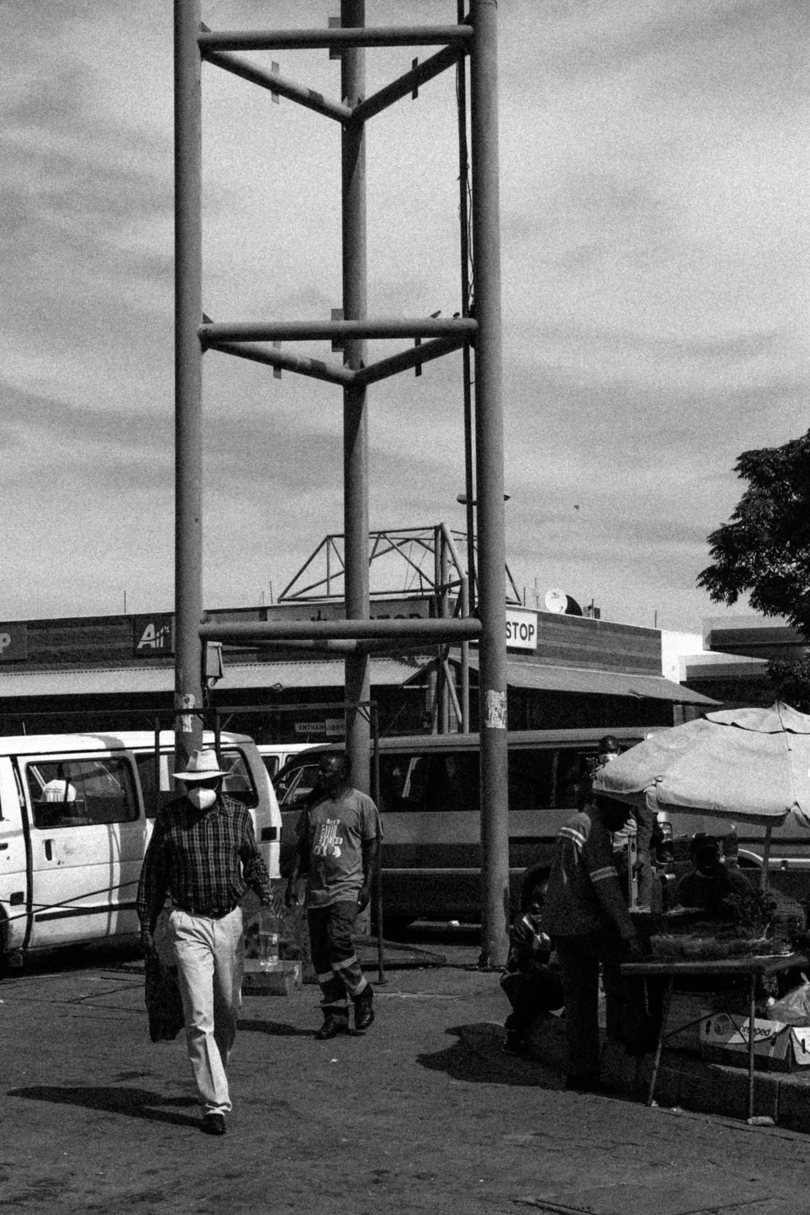 Street scene in central Gaborone, Botswana